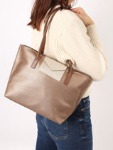 Shoppingtas Maya Lancaster Goud maya 29-vue-porte