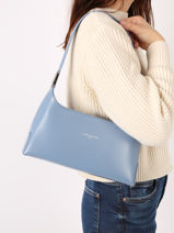 Bucket Bag Suave Leder Lancaster Blauw suave ace 20-vue-porte