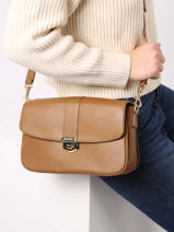 Cross Body Tas Donna Fia Leder Lancaster Bruin donna fia 21-vue-porte