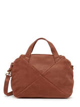 Handtas Vintage Leder Nat et nin Bruin vintage XENA