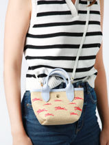 Longchamp Le panier pliage Cross bodytas Blauw-vue-porte