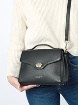 Cross Body Tas Milano Cosmos Leder Lancaster Bruin milano cosmos 55-vue-porte