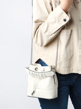 Mini Bucket Bag Ninon Leder Lancel Wit ninon A11466-vue-porte