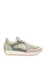 Sneakers Punky Jogger Uit Leder No name Beige women IATN04TL
