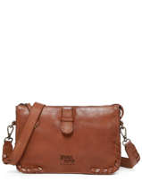 Cross Body Tas Doha Leder Basilic pepper Bruin doha BDOH03