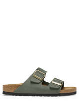 Slippers Arizona Uit Leder Birkenstock Groen accessoires 1025762