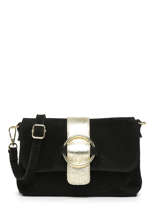 Cross Body Tas Velvet Sude Milano Zwart velvet VE22061