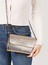 Cross Body Tas Nine Leder Milano Bruin nine NI23064N-vue-porte