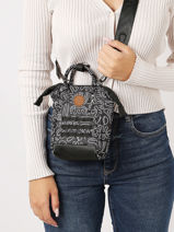 Cross Body Tas Nano Cabaia Zwart adventurer NANO-vue-porte