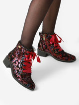 Enkellaarsjes Uit Leder Laura vita Roze women EMCMAO05-vue-porte