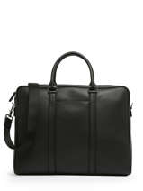 Documententas 1 Compartiment Met 17" Laptopvak Le tanneur Zwart charles TCHA4093