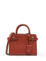 Handtas S Emilie Leder Le tanneur Rood emily TEMI1606