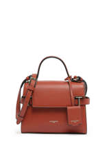 Cross Body Tas Emilie Leder Le tanneur Rood emily TEMI1001