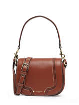 Cross Body Tas Ella Leder Le tanneur Bruin ella 59900