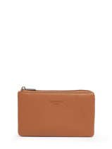 Portemonnee Leder Hexagona Bruin confort 37981