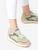 Sneakers Punky Jogger Uit Leder No name Beige women IATN04TL-vue-porte