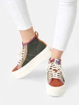 Sneakers Iron Mid Daddy No name Groen women EDD00441-vue-porte