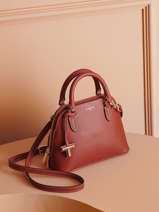 Cross Body Tas Gisele Leder Le tanneur Bruin gisele TGIS1000