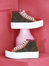Sneakers Iron Mid Daddy No name Groen women EDD00441