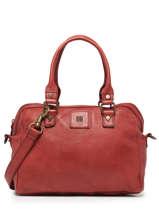 Handtas Heritage Leder Biba Rood heritage BT1