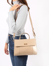 Handtas /cross Body Iris Hexagona Beige iris 819951-vue-porte