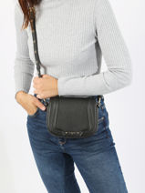 Cross Body Tas Ella Leder Le tanneur Zwart ella 59900-vue-porte