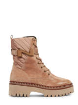 Bottines Met Platformzool Uit Leder Nathan baume Bruin women 232N16