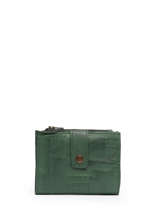 Portemonnee Cow Leder Basilic pepper Groen cow BCOW94