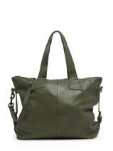 Cross Body Tas Cow Leder Basilic pepper Groen cow BCOW63