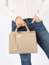 Handtas /cross Body Iris Hexagona Beige iris 819945-vue-porte