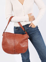 Cross Body Tas Heritage Leder Biba Rood heritage BT17-vue-porte