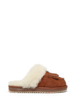 Pantoffels Uit Leder Nathan baume Bruin women 514-25