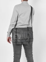 Messenger Tas Joseph Leder Arthur & aston Zilver marco 13-vue-porte