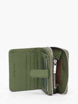 Portefeuille Leder Nathan baume Groen original n 100253N-vue-porte