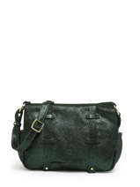 Cross Body Tas Vintage Leder Vintage Leder Mila louise Groen vintage 3017X