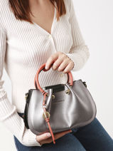 Cross Body Tas Gretel Ted lapidus Grijs gretel TLAU8923-vue-porte