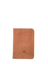 Paspoorthouder Vintage Leder Mila louise Bruin vintage 3364X
