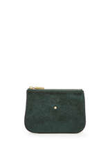 Portemonnee Leder Mila louise Groen vintage 3372X