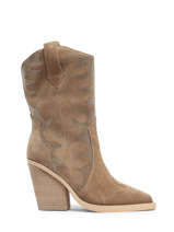 Santiago Laarzen Uit Leder Alma en pena Beige women I23431