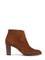 Boots Met Hak Uit Leder Arroba Bruin women 1129TP