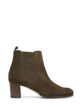 Boots Met Hak Uit Leder Arroba Groen women 1900TP