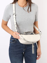 Cross Body Tas S Origami Leder Lancel Wit origami A12527-vue-porte
