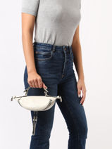 Cross Body Tas Xs Origami Leder Lancel Wit origami A12526-vue-porte