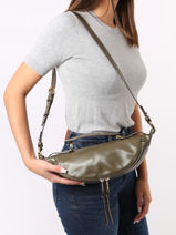 Cross Body Tas S Origami Leder Lancel Groen origami A12527-vue-porte