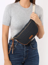 Heuptasje Le Cabas Katoen Vanessa bruno Blauw cabas 1V40902-vue-porte