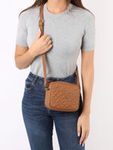 Cross Body Tas Chelsea Quilted Leder Nathan baume Bruin n city 50Q-vue-porte