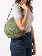 Schoudertas Anna Quilted Leder Nathan baume Groen nathan 9Q-vue-porte