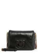 Cross Body Tas Love Bag Puff Pinko Zwart love bag puff A10F