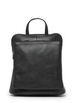 Rugzak /schoudertas Milano Zwart caviar CA23067