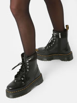 Jadon Hwd Ii Butter Enkellaarsjes Uit Leder Dr martens Zwart women MAU-WIL-vue-porte